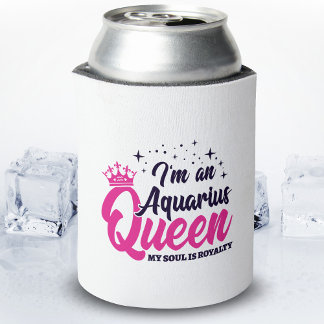 Aquarius Birthday Queen Astrology Zodiac Sign Soul Dosenkühler