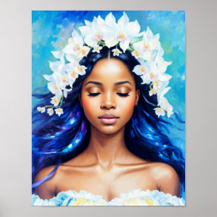 Aquarius Black Girl Poster