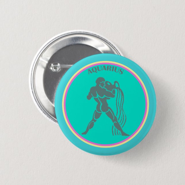 Aquarius Button (Vorne & Hinten)