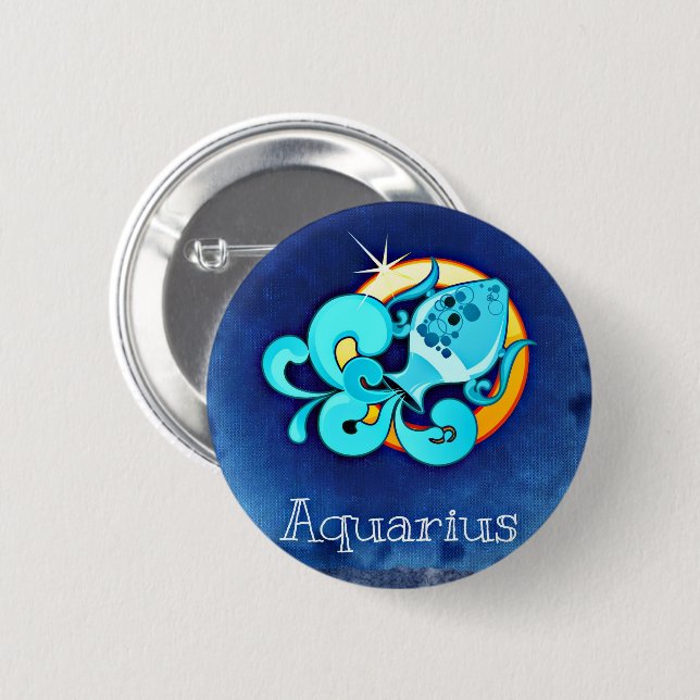 Aquarius Button (Vorne & Hinten)