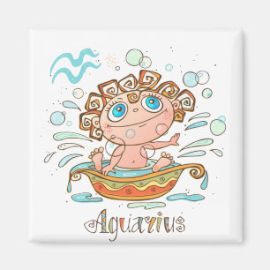 Aquarius Cartoon Baby Magnet
