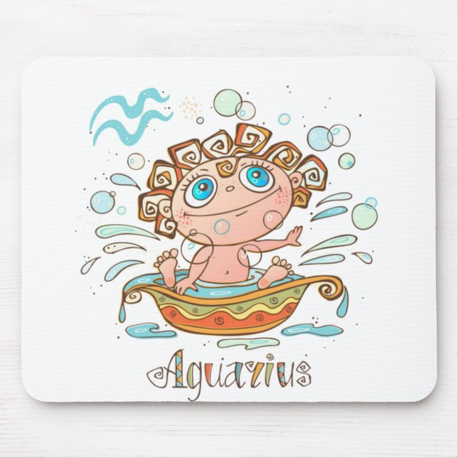 Aquarius Cartoon Baby Mousepad (Vorne)