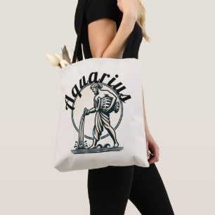 Aquarius der Wassermann Vintage Zodiac