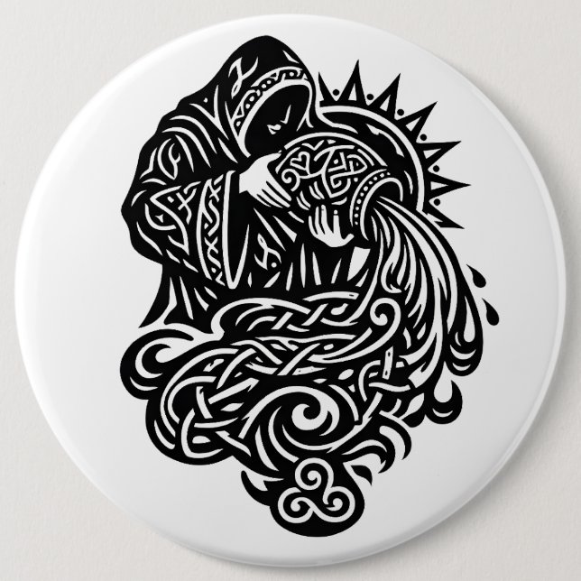 Aquarius — Der Wassermann von BurnsInHell Button (Vorderseite)