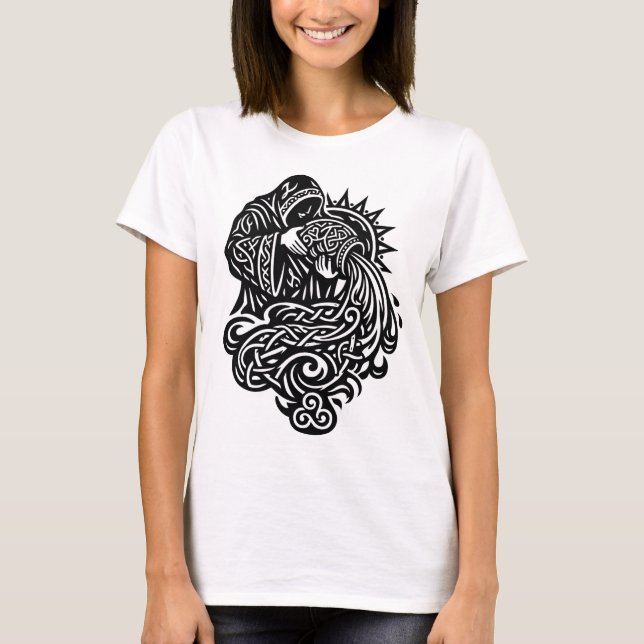 Aquarius — Der Wassermann von BurnsInHell T-Shirt (Vorderseite)