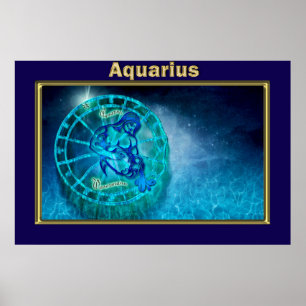 Aquarius der Wasserträger Poster
