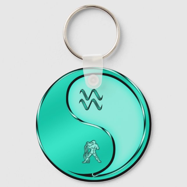 Aquarius der Wasserträger Schlüsselanhänger (Vorderseite)