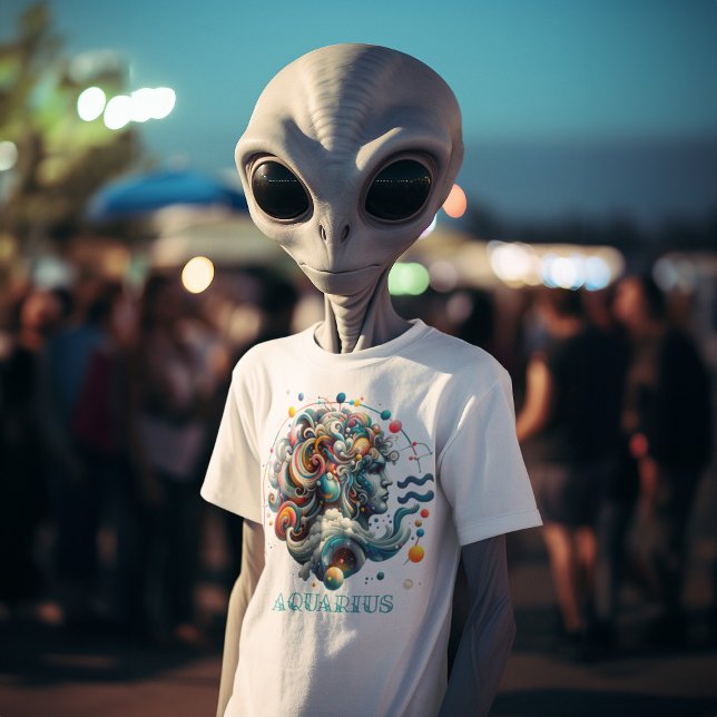 Aquarius Der Wasserträger Zodiac Zeichen T-Shirt (Von Creator hochgeladen)
