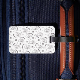 Aquarius Dreams: Zodiac Bunny Pattern III Gepäckanhänger