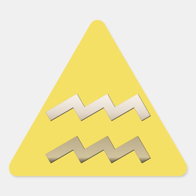 Aquarius Dreieckiger Aufkleber (Vorderseite)