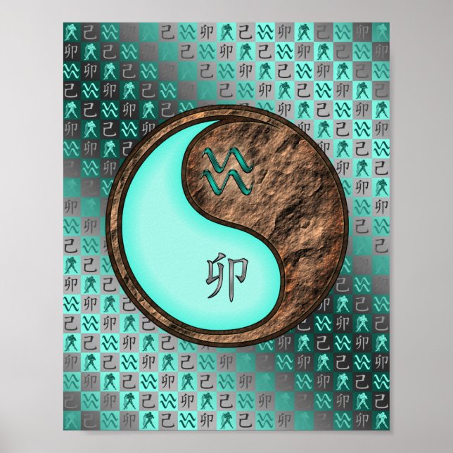 Aquarius & Earth Rabbit Poster (Vorne)