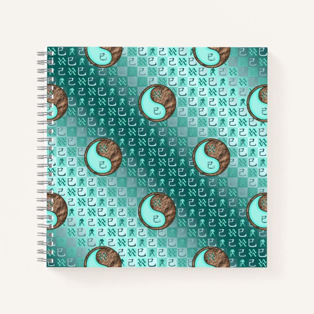Aquarius & Earth Snake Notizbuch (Vorderseite)