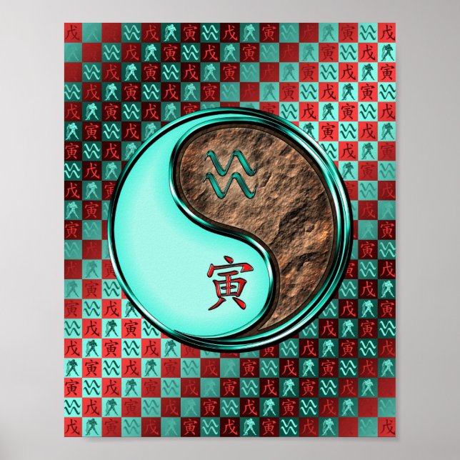 Aquarius & Earth Tiger Poster (Vorne)
