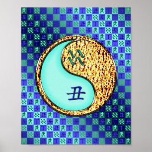 Aquarius & Feuer Ox Poster