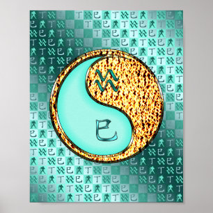 Aquarius & Feuer Schlange Poster