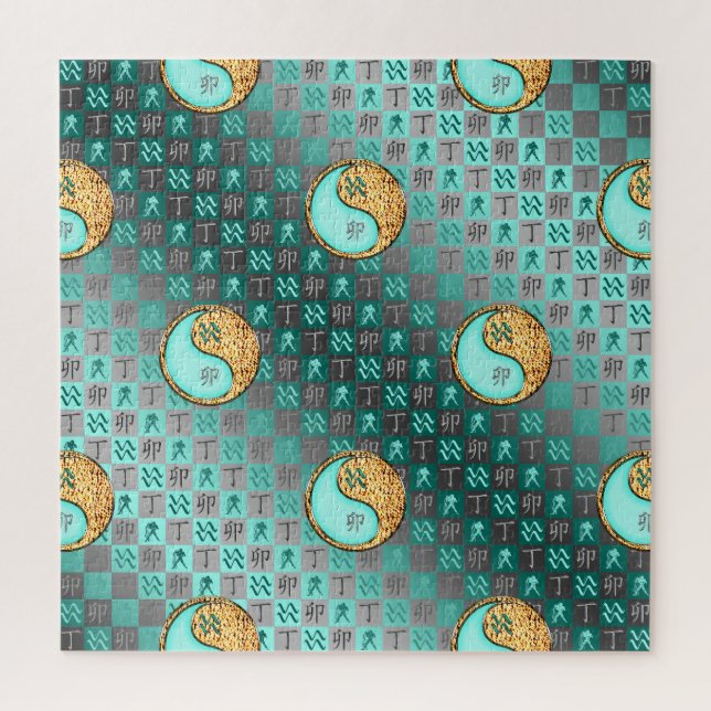 Aquarius & Fire Rabbit Puzzle (Vertikal)