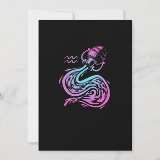 Aquarius Geburtstagsgeschenk Zodiac Zeichenkostüm Einladung