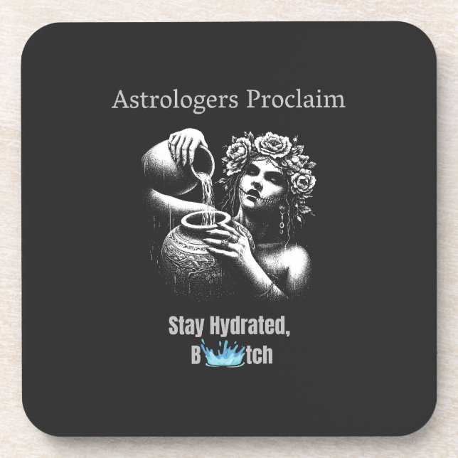 AQUARIUS GETRÄNKEUNTERSETZER (Vorderseite)