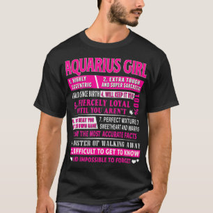Aquarius Girl Funny Aquarius Geburtstag T-Shirt