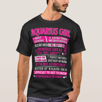 Aquarius Girl Funny Aquarius Geburtstag T-Shirt