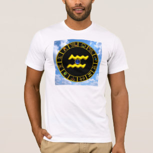 AQUARIUS / GOLD ZODIAC BIRTHDAY JEWEL T-Shirt