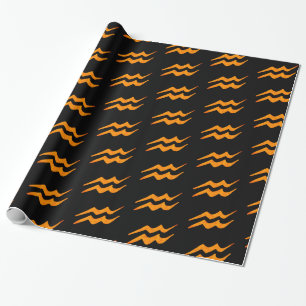 Aquarius Golden Sign Golden Symbol Geschenkpapier