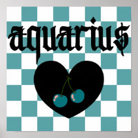 Aquarius Gothic Ästhetik Schokoriegel Kunst