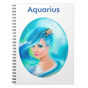 Aquarius Horoscope Zodiac Fantasy Notizblock