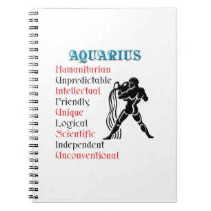Aquarius Horoscope Zodiac Sign Notizblock
