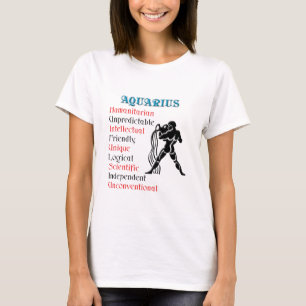 Aquarius Horoscope Zodiac Sign T-Shirt