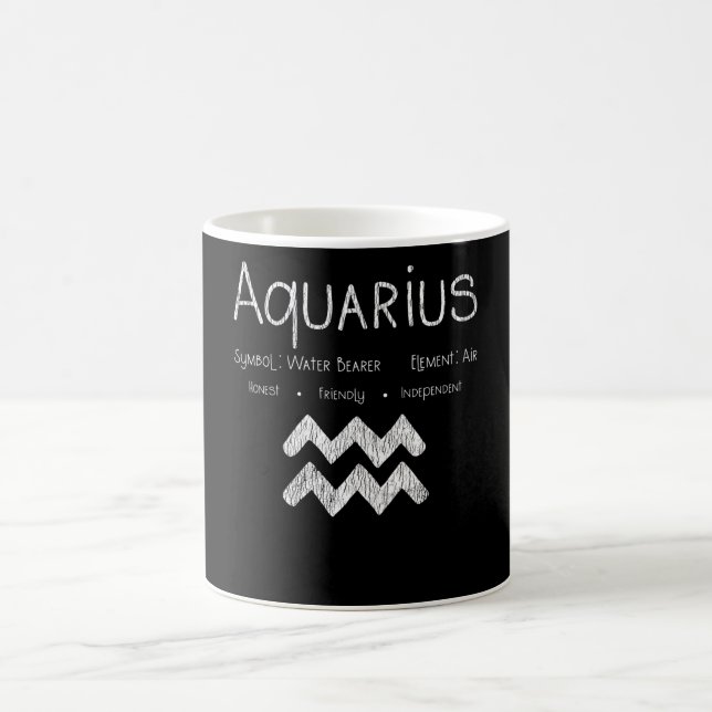 Aquarius Horoskop Astrologie Star Geburt Kaffeetasse (Mittel)