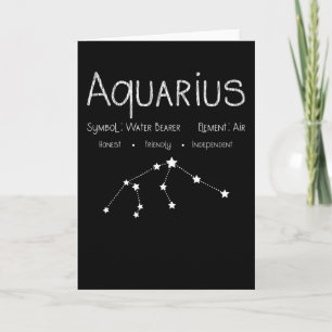 Aquarius Horoskop Astrologie Star Geburt Karte