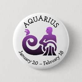 Aquarius Horoskop Astrologie Zodiac-Zeichen Button