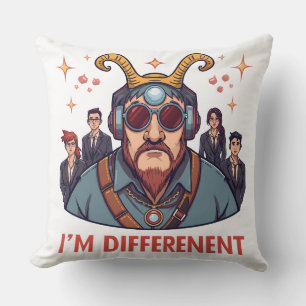 Aquarius Ich bin anders Exzentrischer SciFi Zodiac Kissen