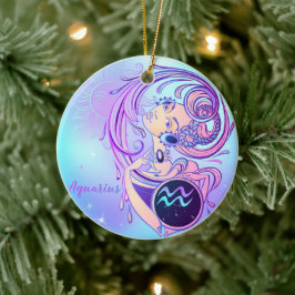 Aquarius Keramik Ornament
