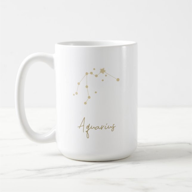 Aquarius-Konstellation Kaffeetasse (Links)