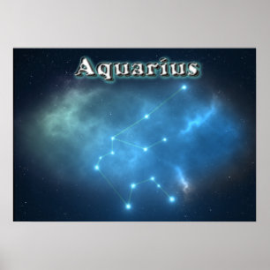 Aquarius-Konstellation Poster