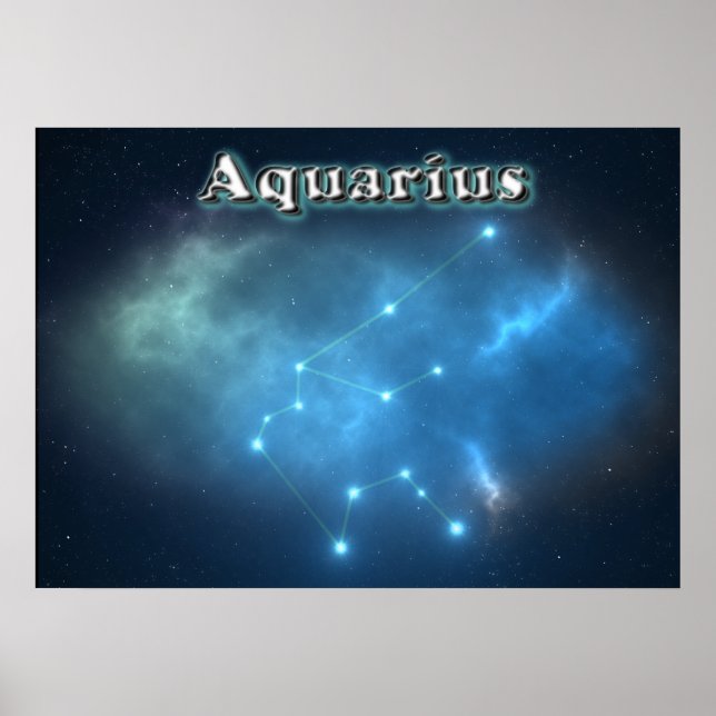Aquarius-Konstellation Poster (Vorne)