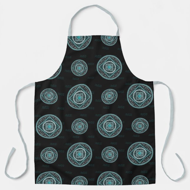 Aquarius Mandala All-over Print-Schürze Schürze (Vorderseite)