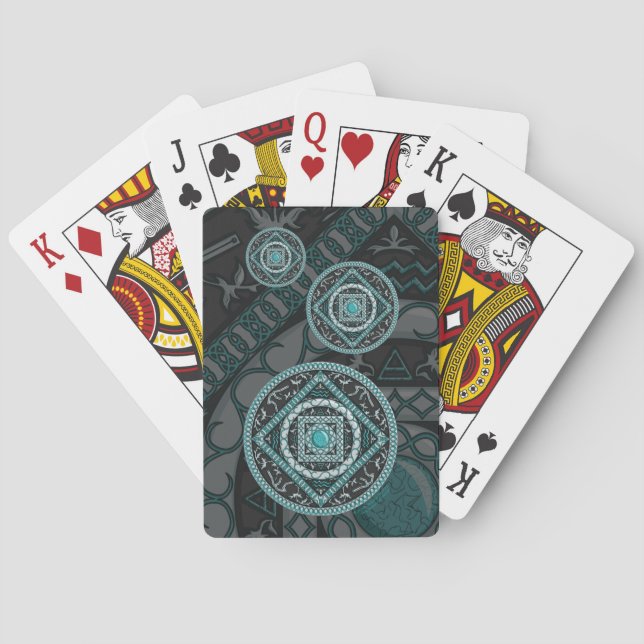 Aquarius Mandala Classic Spielkarten (Rückseite)