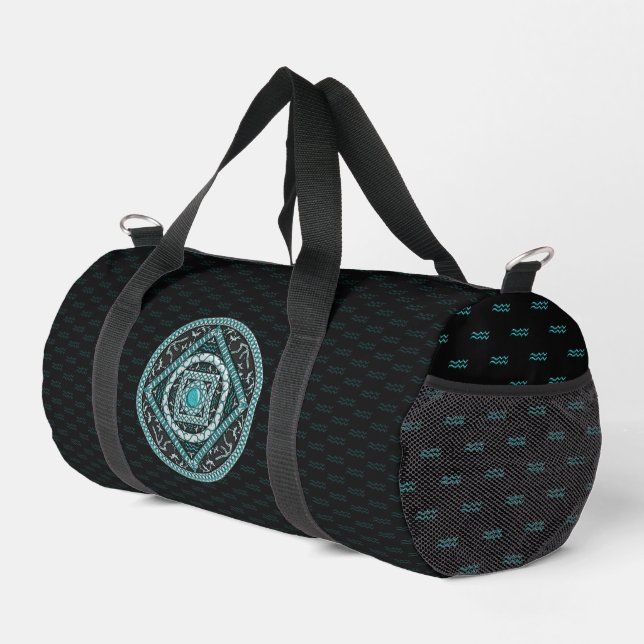Aquarius Mandala Duffle Bag (Rechte Ecke)