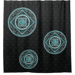 Aquarius Mandala Duschvorhang