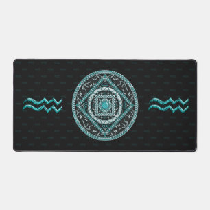Aquarius Mandala Schreibtischunterlage