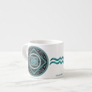 Aquarius-Mandala-Spezialtasse Espressotasse