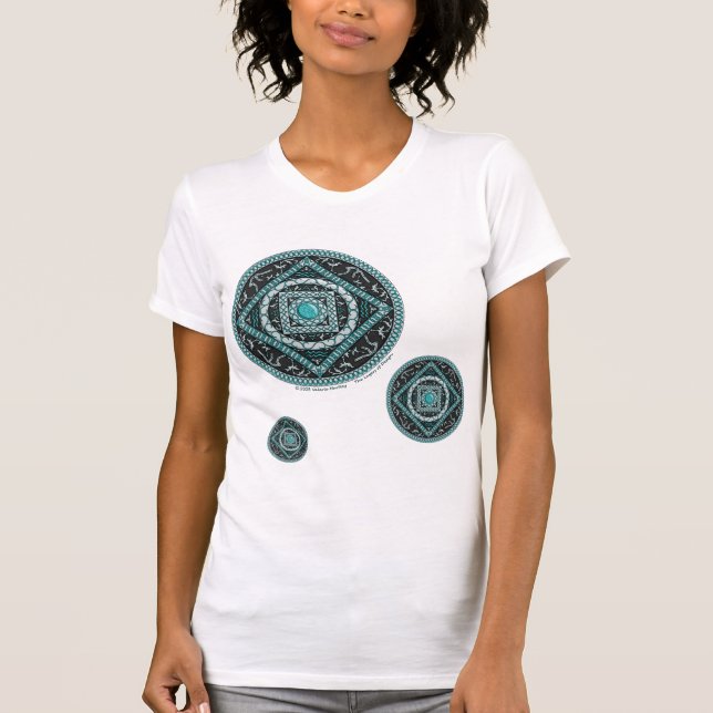 Aquarius Mandala Women's Light Shirt (Vorderseite)