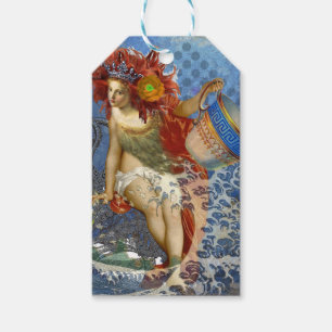 Aquarius Mermaid Gothic Blue Art Geschenkanhänger