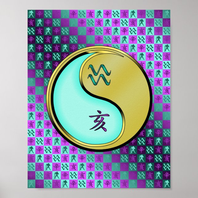 Aquarius & Metal Boar Poster (Vorne)