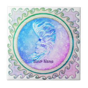 Aquarius Mond Frau Fliese