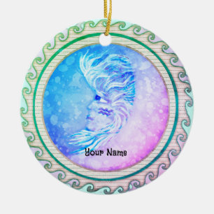 Aquarius Mond Frau Ornament