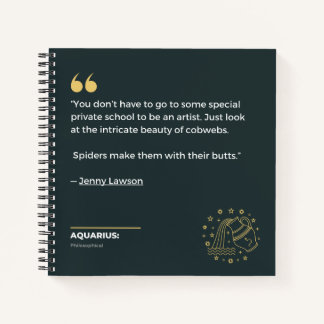 Aquarius-Notebook Notizbuch